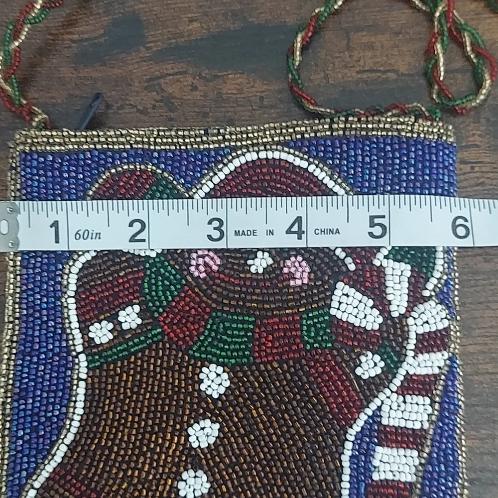 C Marie Beaded Holiday Gingerbreadman Crossbody - Picture 9 of 10